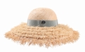 Cloche frayed Raffia Sommerhut