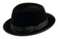 RISA Trilby Velours schwarz