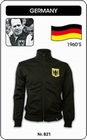 Deutschland Retro Jacke Fussball Schwarz