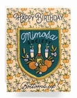 Happy Birthday - Mimosa Society - Patch & Card